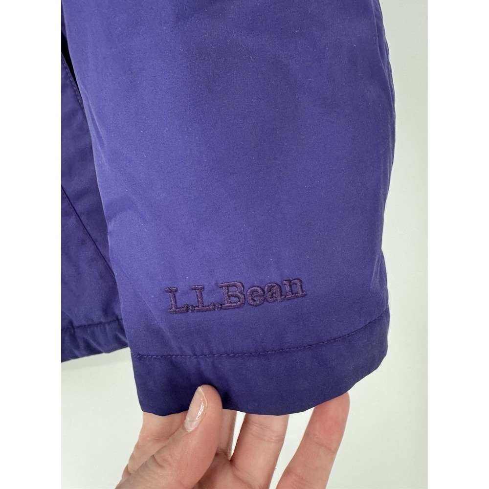 LL Bean Winter Warmer Coat Purple Womens Fleece Lined Hooded Jacket Gorpcore L - Picture 10 of 14